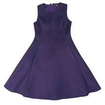 DKNY Sleeveless Mesh Scuba Dress A-Line Deep Purple Size 4 Women&#39;s NWT - £28.97 GBP