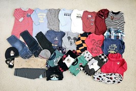 34PC Mixed Lot Fall/Winter Clothing Infant Baby Boys Size 18M - £34.78 GBP