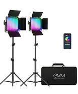 Gvm Rgb Video Lighting, Bi-Color Led Video Light Kit With App Control, 2... - £346.56 GBP