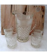 5 Anchor Hocking Wexford &quot;On the Rocks&quot; old fashioned glasses and Pitcher - £12.72 GBP
