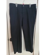 Mens 40x29 Lee Total Freedom Relaxed Fit Black Business Casual Dress Pants - $12.22 CAD