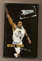 2000-01 Detroit Pistons Media Guide NBA Basketball - £19.05 GBP