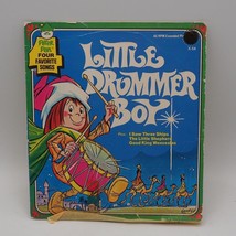 Vintage 45 RPM Peter Pan Bugs Little Drummer Boy Christmas 7&quot; Vinyl - £4.64 GBP