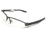 Nike Eyeglasses Frames 8138 071 Gunmetal Matte Clear Gray Half Rim 56-16... - $93.29