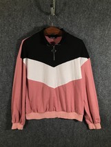 Shein Sweatshirt Womens Size XL Multicolor Long Sleeve Pullover 1/4 Zip - £8.84 GBP