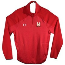 Maryland Terrapins Sweatshirt Light Red Under Armour Long Sleeve Mens Sz L Large - £39.08 GBP