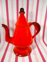 Beautiful Mid Century Metlox Poppytrail  Vernon Red Rooster  2pc Coffee/Tea Pot - £37.38 GBP