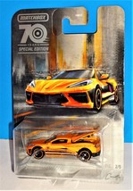 Matchbox Moving Parts 2023 70 Years Special Edition Orange 2020 Chevy Corvette - £6.22 GBP