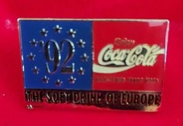 Pin Coca Coca Soft Drink Of Europe 92 - £7.90 GBP