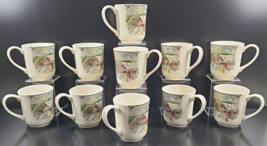 11 Johnson Brothers Friendly Village Mugs Set Vintage Covered Bridge England Lot - £108.17 GBP