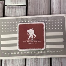 Wounded Warrior Project Military Souvenir 2 Inch Patch Red New Sealed - $3.95