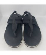 Sorel Women’s Out N About Black Leather Slingback Thong Sandals Size 9.5 - £23.49 GBP