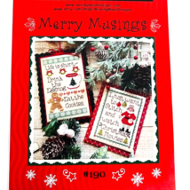 Merry Musings Cross Stitch Pattern Christmas Life Is Short Drink Eggnog - $14.99