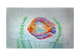 Betsy Drake Orange Fish 30 X 50 Inch Comfort Floor Mat - £71.21 GBP