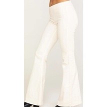 We The Free People Penny Pull On Flare Jeans Ivory White Stretch 26 - £37.91 GBP