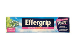 (1) Effergrip Minty Fresh Denture Adhesive Cream 2.5oz New - £23.34 GBP