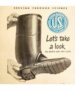 1947 US Rubber Company Buckle Arctics Boots Advertisement Footwear DWNN22 - $27.40 CAD