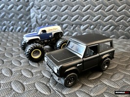 Monster Jam Truck Grave Digger The Legend 1/32 Jada Toys Black 1973 Ford Bronco - £15.57 GBP