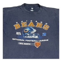 Vintage NFL Chicago Bears Tee Shirt NFC North Size Large Navy Blue Vintage - £16.97 GBP