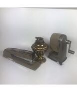 Vintage Desk Lighter Stapler Pencil Sharper Swingline Apsco - $50.90 CAD