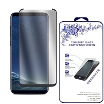 Case Friendly Samsung Galaxy S8 3D Curved Full Cover Glass Screen Protector - $11.53