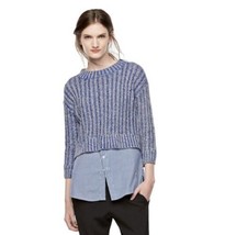 THAKOON for DesigNation PULLOVER Size: SMALL New SHIP FREE Blue / Grey S... - £78.22 GBP