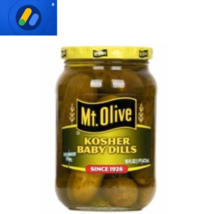 Kosher Baby Dills | Mt. Olive Pickles, 16 Oz Pack Of 4  - £18.90 GBP