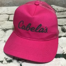 Cabelas Bass Pro Shops Bright Pink Youth Girls Snapback Hat Ball Cap  - £11.67 GBP