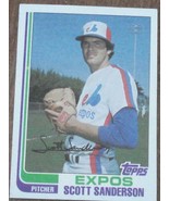 Scott Sanderson, Expos,  1982  #7 Topps Baseball Card, GOOD CONDITION - £2.59 GBP