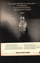 TIMEX Vintage 1964 PRINT AD Wrist Watch Electric Battery Operated nostalgic c5 - £19.27 GBP