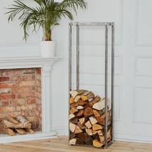 Metal Firewood Holder, Storage, Steel Rack - £215.80 GBP