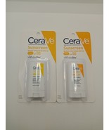 2X CeraVe SPF 50 Sunscreen Stick InvisibleZinc w/Hyaluronic Acid 0.47oz ... - $14.99