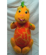VINTAGE Knickerbocker Animals of Distinction ORANGE DINOSAUR 20&quot; STUFFED... - $6,451.45 MXN