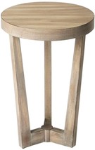 Accent Table Modern Contemporary Circular Center Base Driftwood Distressed - £410.50 GBP