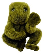 Vintage Gund Ribbit Frog Plush With Rattle Croak Sound 6 inch  Green 1985 VIDEO - £14.61 GBP