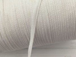 Wholesale Roll 800 yards White twill flat cord 1/4&quot; cotton hanger tape mask - $27.76