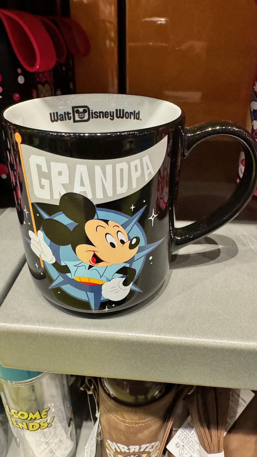 Primary image for Walt Disney World Grandpa Mickey Mouse Castle Ceramic 17 oz Mug Cup NEW