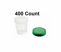 400 Count Urine Specimen Container Cup 4 oz Sample Collection Screw Cap ... - $2,280.50 MXN