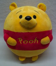 TY Beanie Ballz CUTE WINNIE THE POOH BEAR BALL 8&quot; Plush STUFFED ANIMAL Toy - $18.32