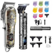 Professional Haircut Clippers and Trimmers Set, Suttik Cordless, LED Display - £62.33 GBP