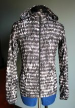 Nike Running Women&#39;s Black/Gray Print Long Sleeve Athletic Jacket ~XS~ 708821-01 - £9.74 GBP