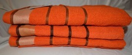 One Stripped Bath Towel 27”x 54” Avail. Twelve Different Colors - £11.60 GBP