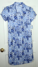 Baby And Me Kohls Nwt Maternity Floral Quilt Patchwork Dress Blue White Womens S - £18.61 GBP