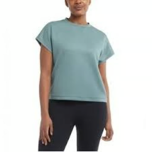 Danskin Women&#39;s Size XL Tidewater Teal Scuba Rib Tee Top Shirt NWT - $10.79