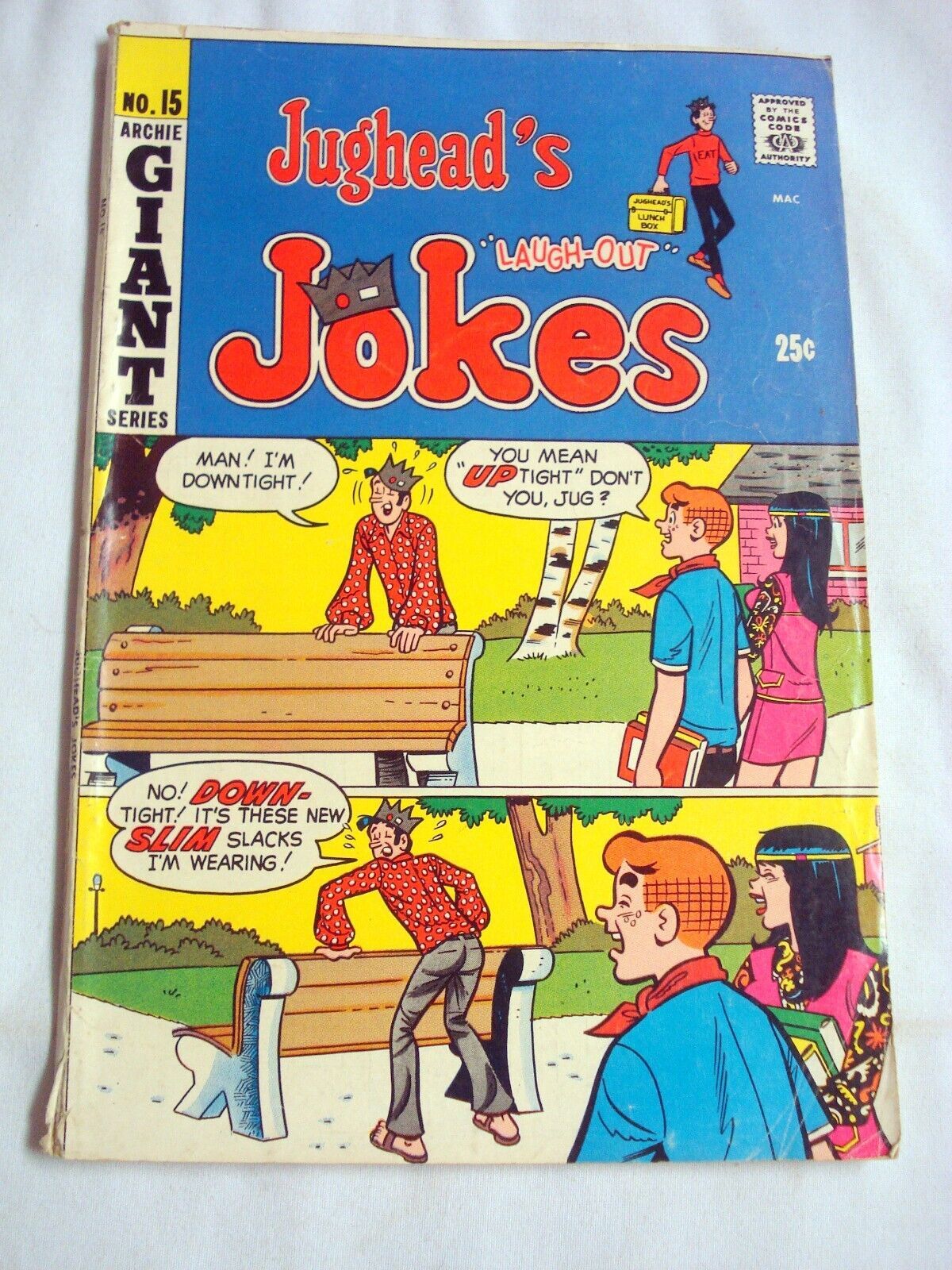 Jughead's Jokes #15 1969 Good Archie Comics Giant Dipsey Doodles - £6.27 GBP