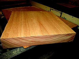 EXOTIC KILN DRIED RED GRANDIS PLATTER BLANKS LUMBER WOOD 8&quot; X 8&quot; X 2&quot; - £21.64 GBP