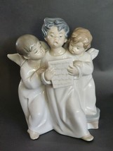 Vintage LLADRO # 4542 Porcelain 1977 Figurine Three Angel Choir Boys Sin... - $74.42