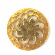 EleganceWithFlair -6- Raw Brass jewelry metal findings Stamping - $6.00