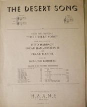 1926 &quot;The Desert Song&quot; by Harbach Hammerstein II Mandel &amp; Romberg Sheet ... - £1.88 GBP