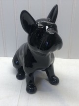 French Bulldog Figurine Decoration, Black, Ceramic, Sitting - £26.26 GBP